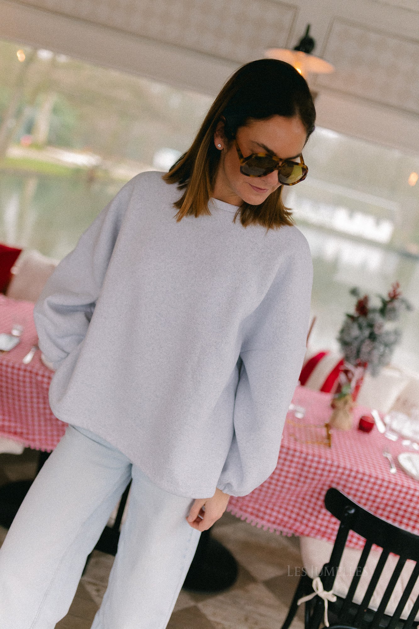 ORIGINAL Mommy sweater burgundy/light grey