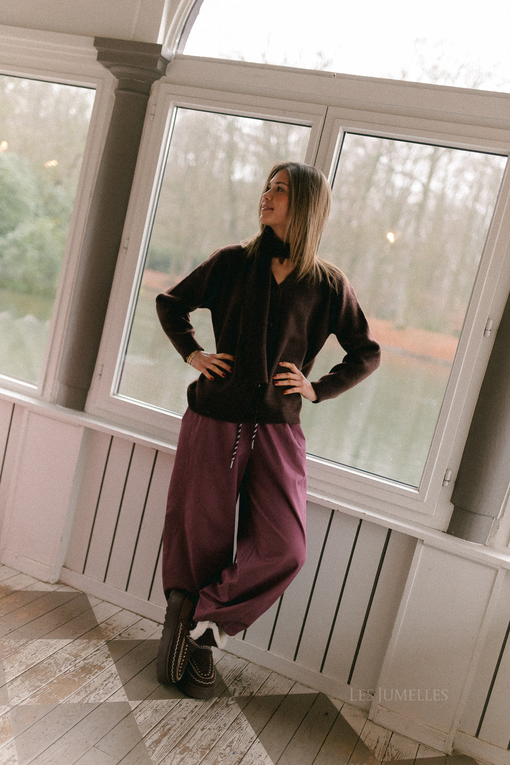 Gilet Bruna mélange chocolat chaud