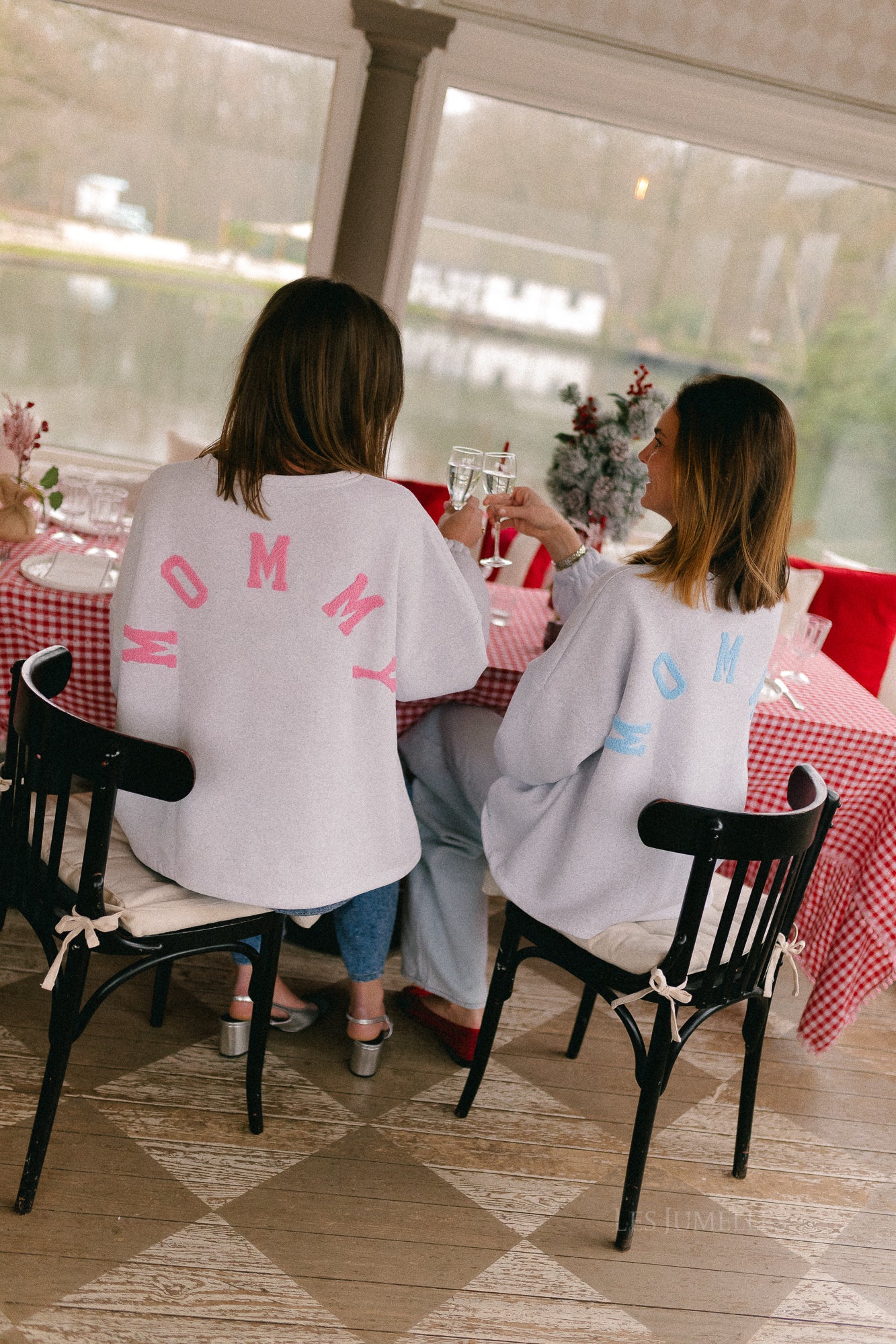 ORIGINAL 'Mommy' Pullover Rosa/hellgrau