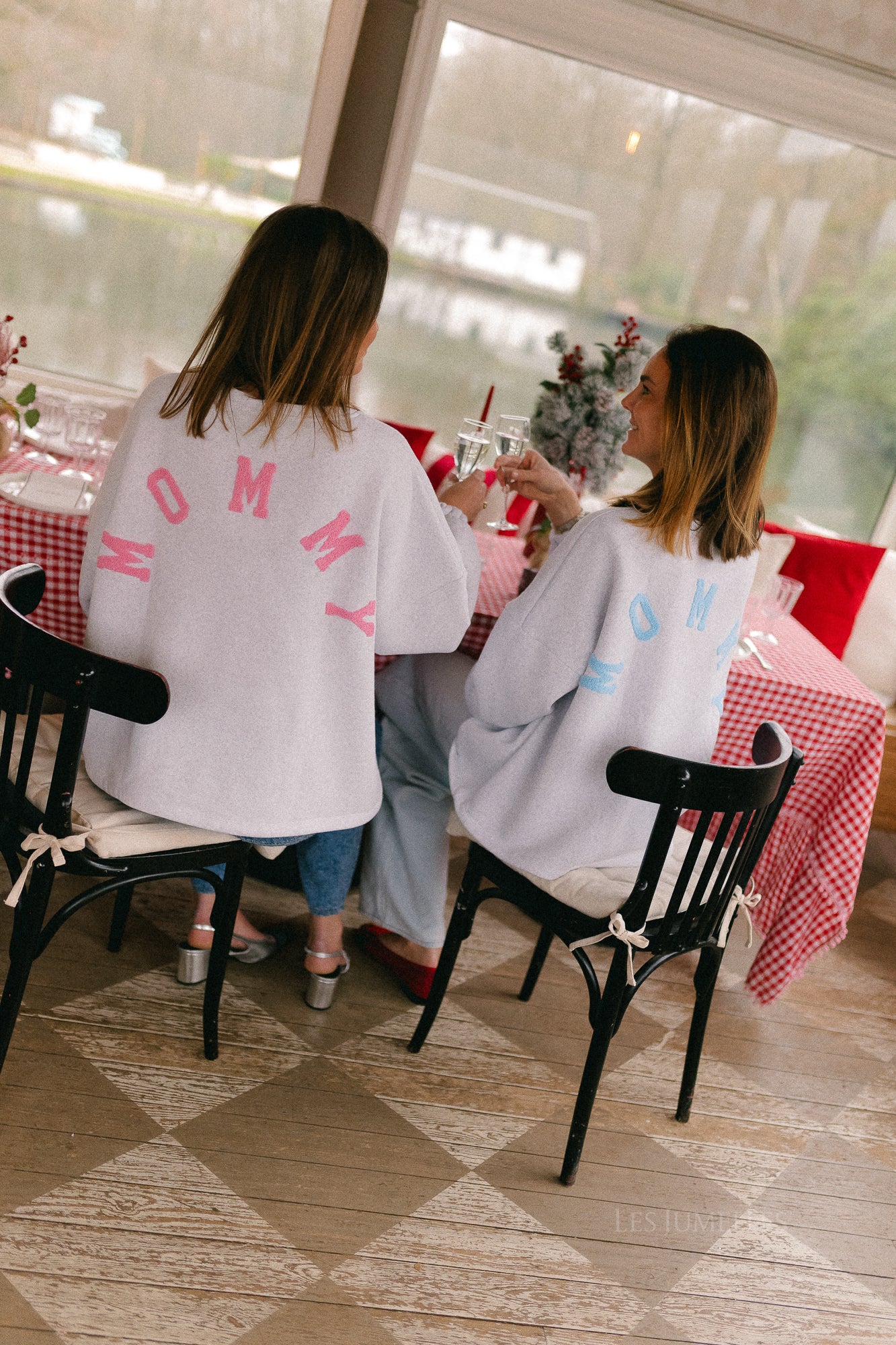 ORIGINAL 'Mommy' Pullover Rosa/hellgrau