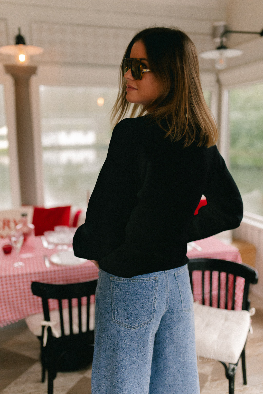 OBJReynard LS knit cardigan black