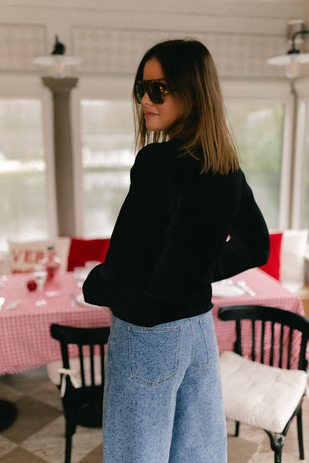 OBJReynard LS knit cardigan black