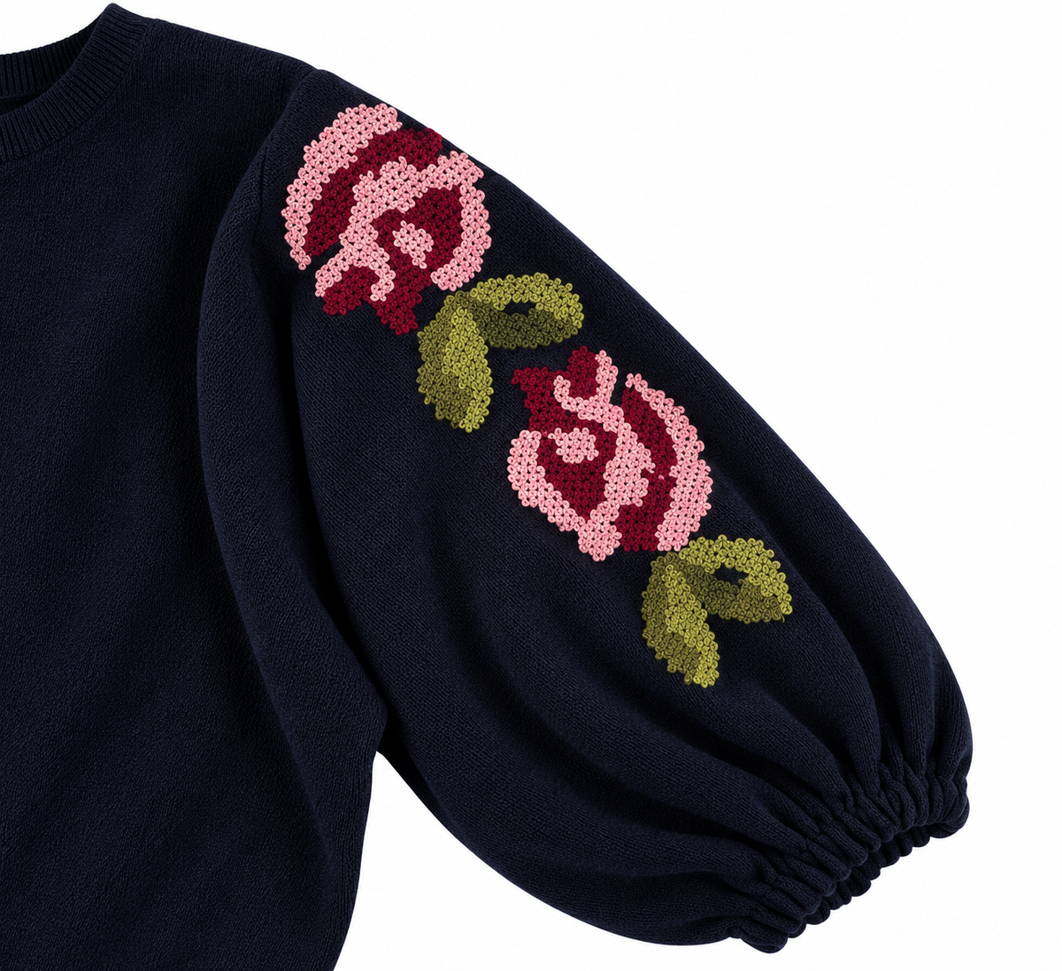 Theresa off shoulder sweatshirt navy