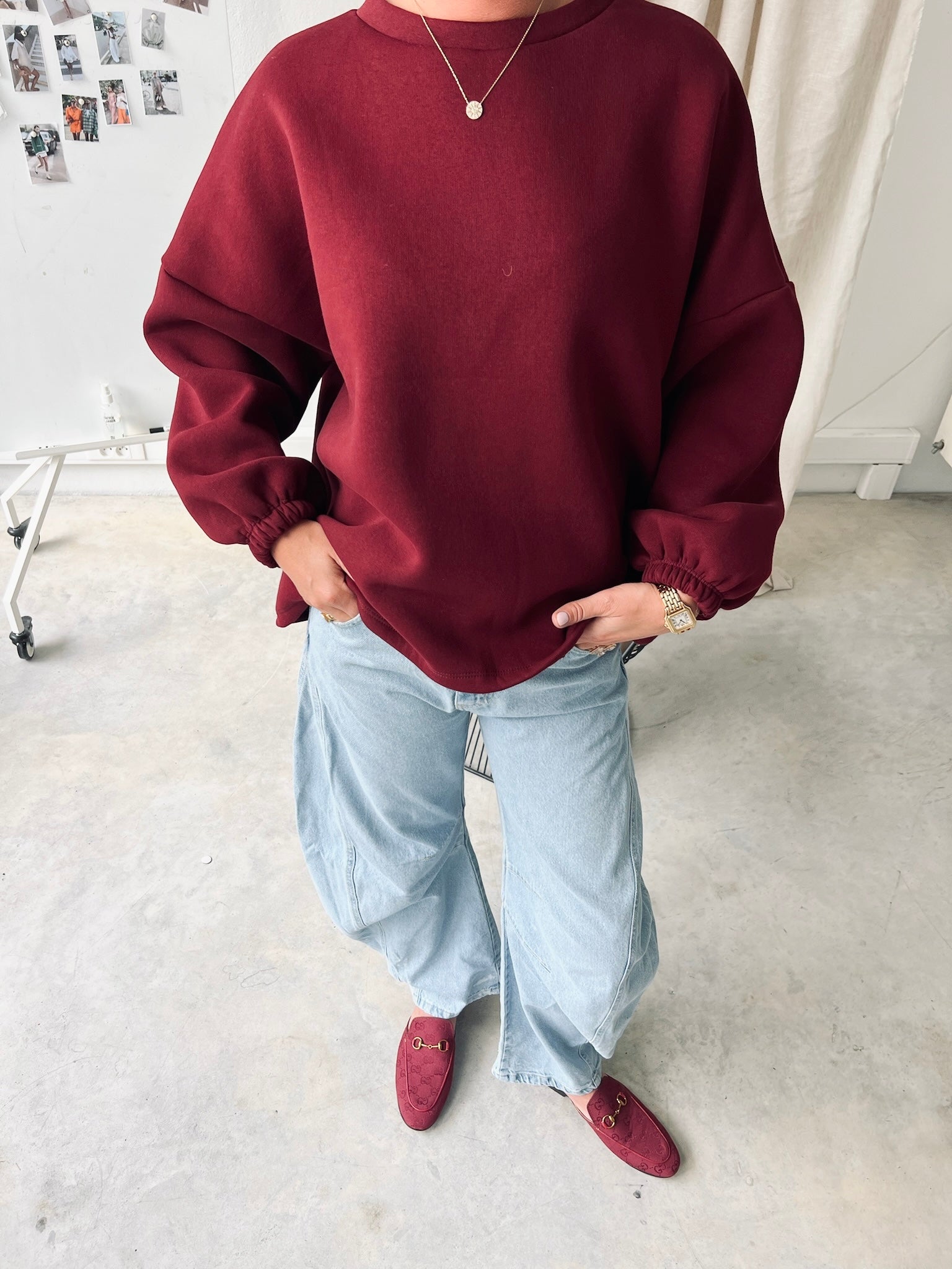 ORIGINAL Chérie sweater burgundy