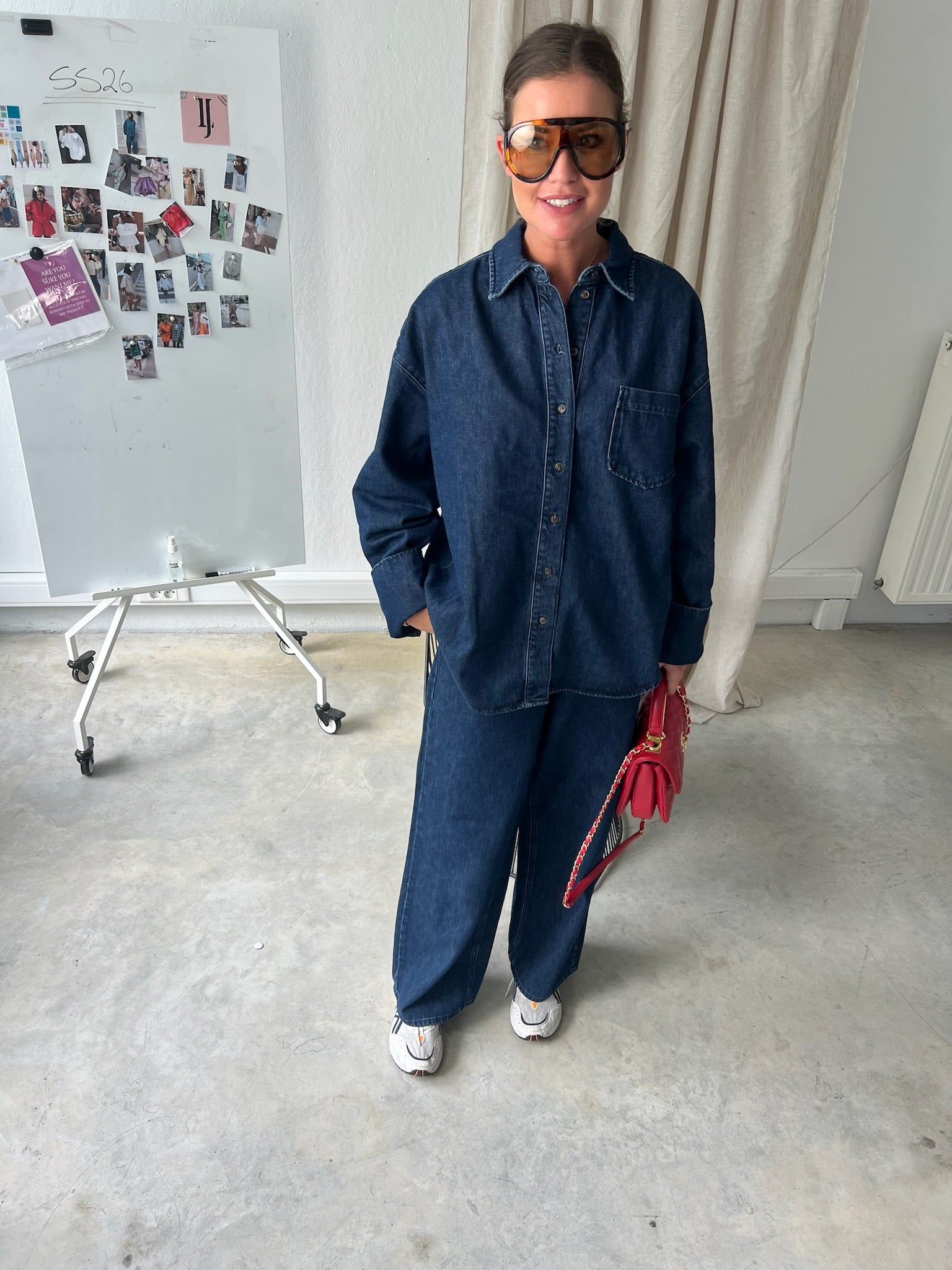 SLFOversized mella-bora denim shirt