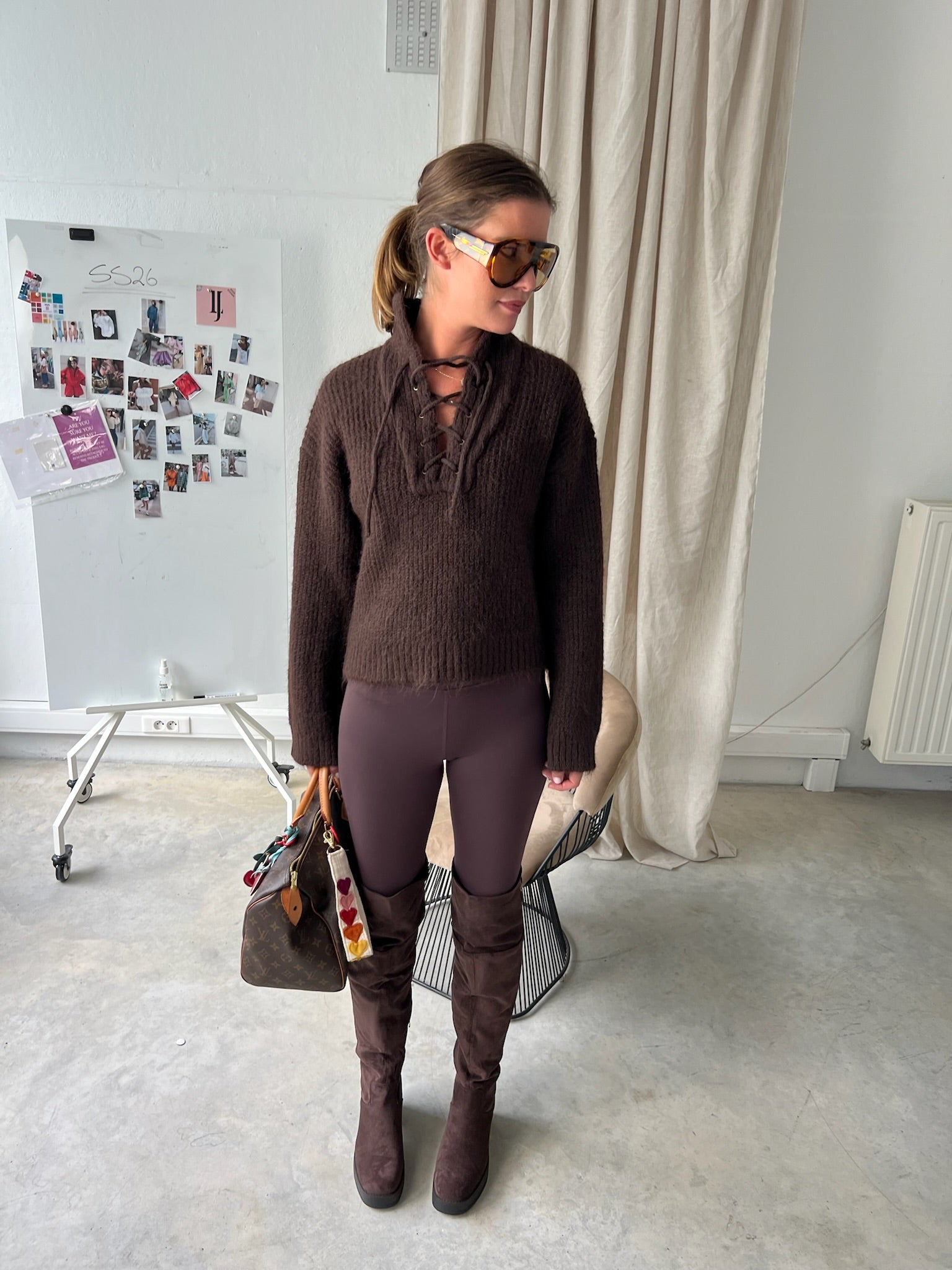 Anna suede boots chocolate brown