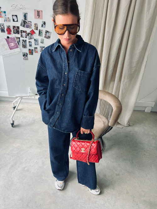 SLFOversized mella-bora denim shirt