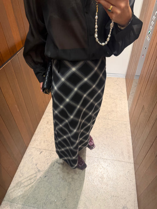 Silva skirt black/cream check