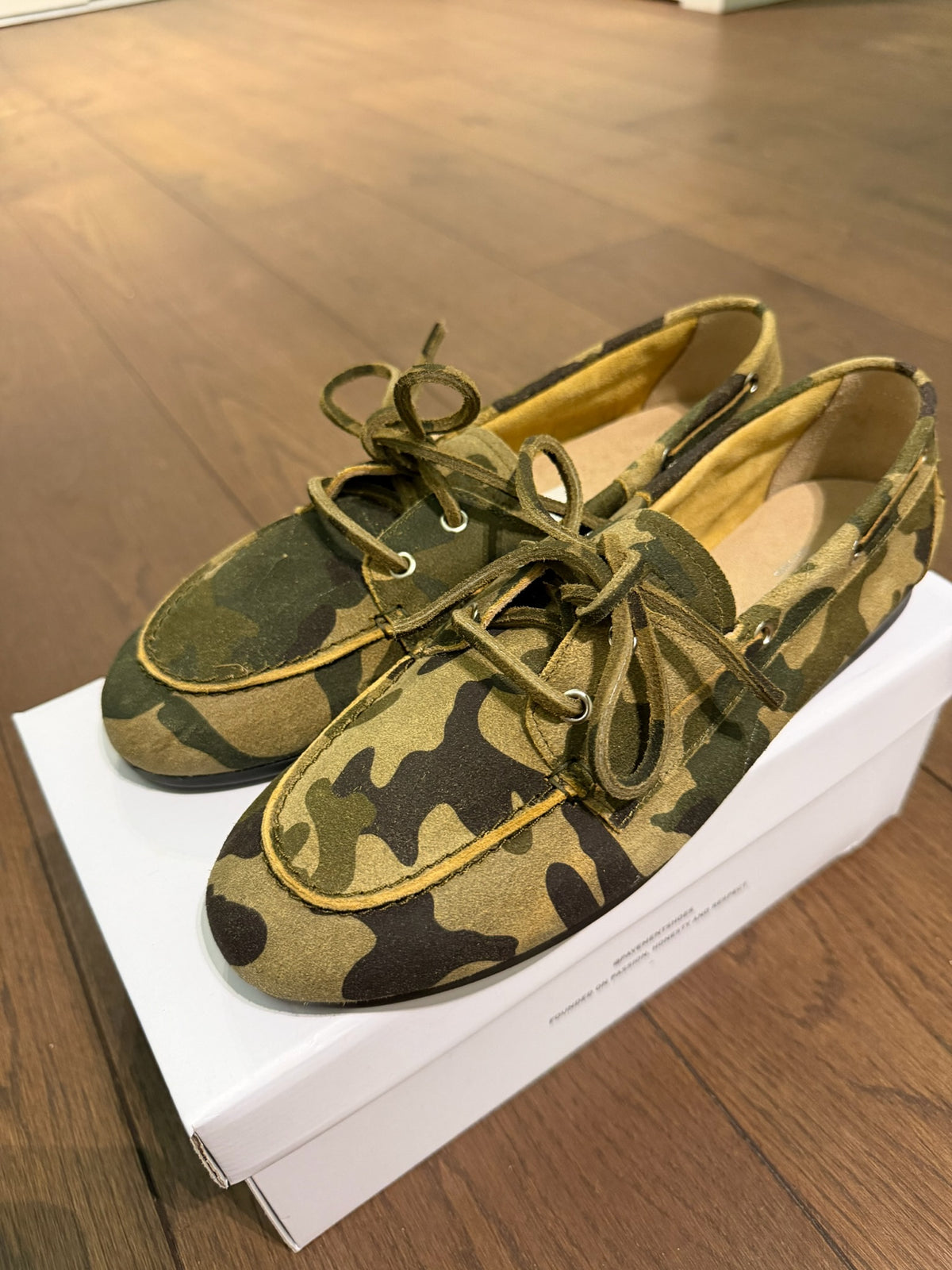 PAMarin loafers camo suede