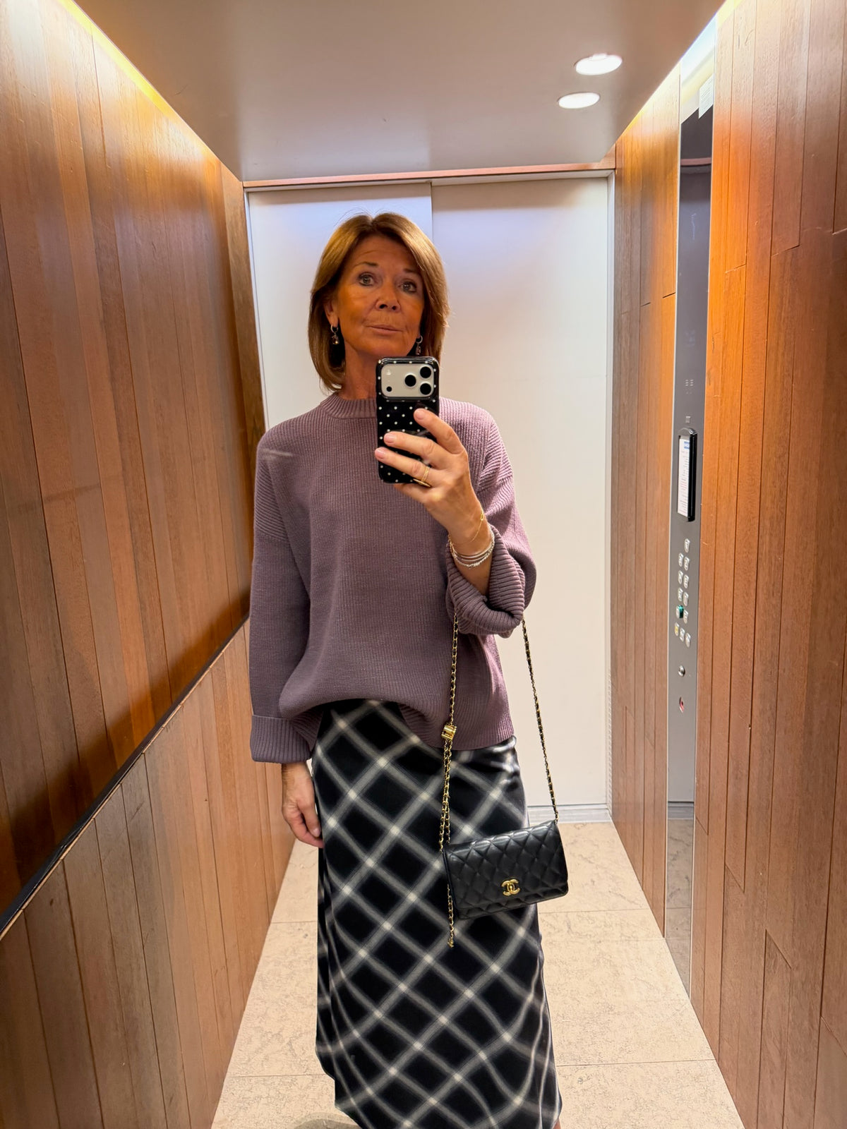 Christel jumper black plum
