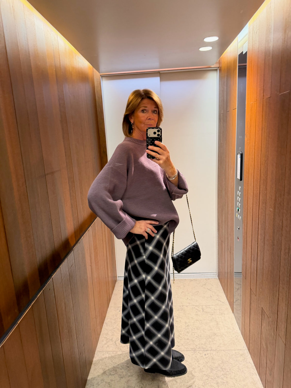 Christel jumper black plum