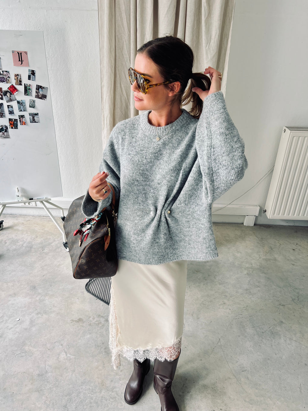 Noorie jumper light grey melange