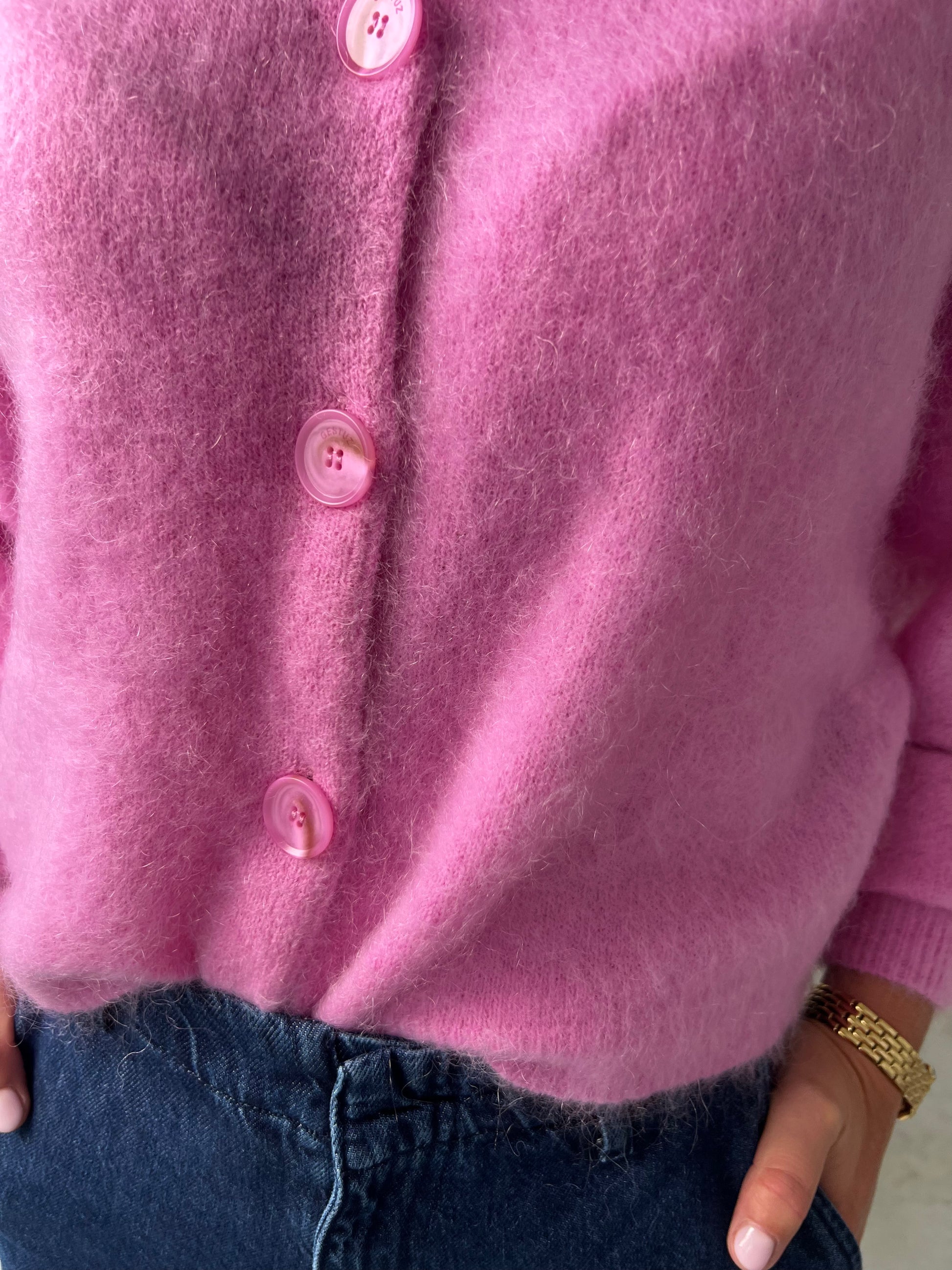 GZDebbie cardigan begonia melange