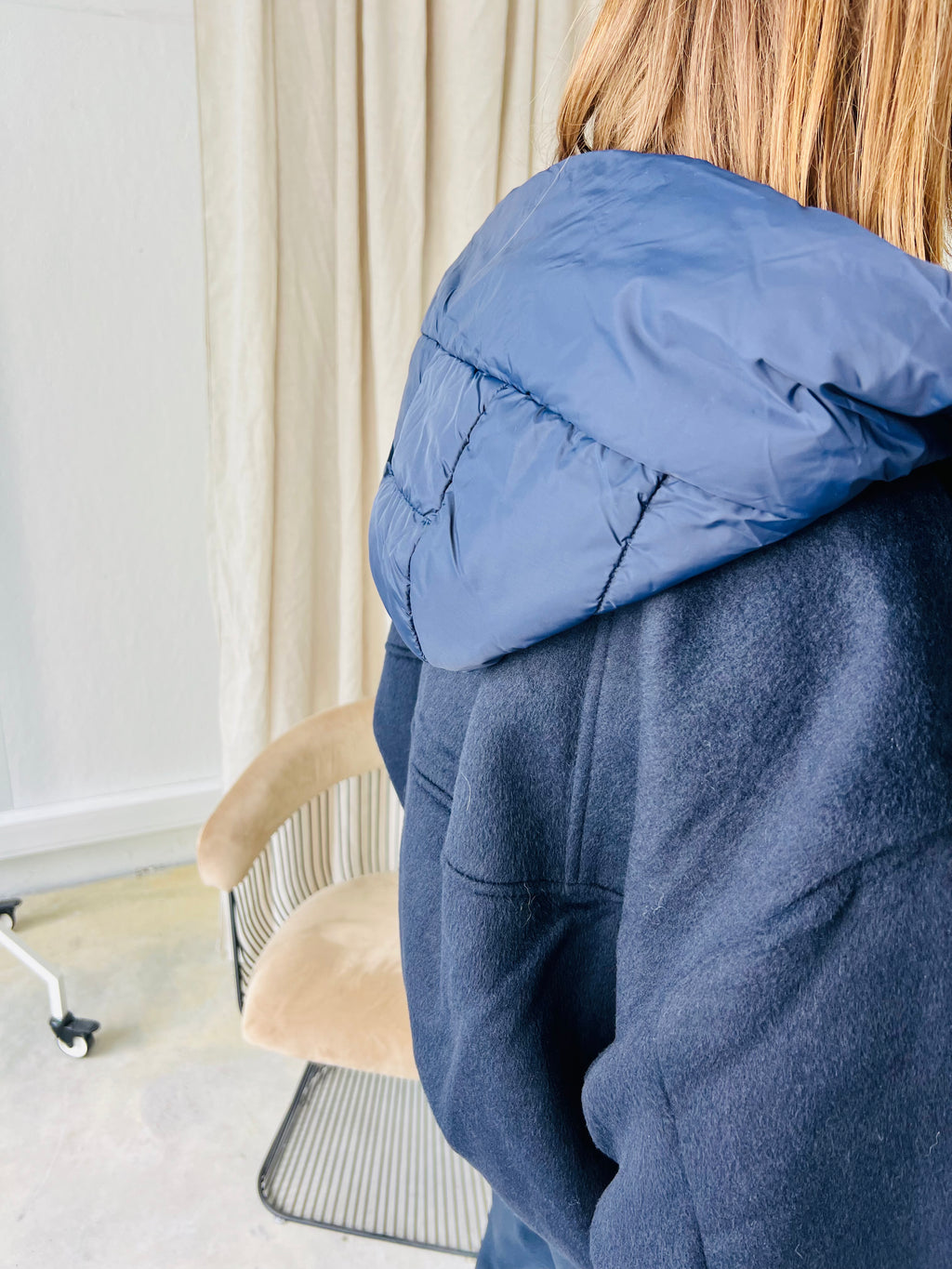 OBJMoore L/S wool bomber sky captain
