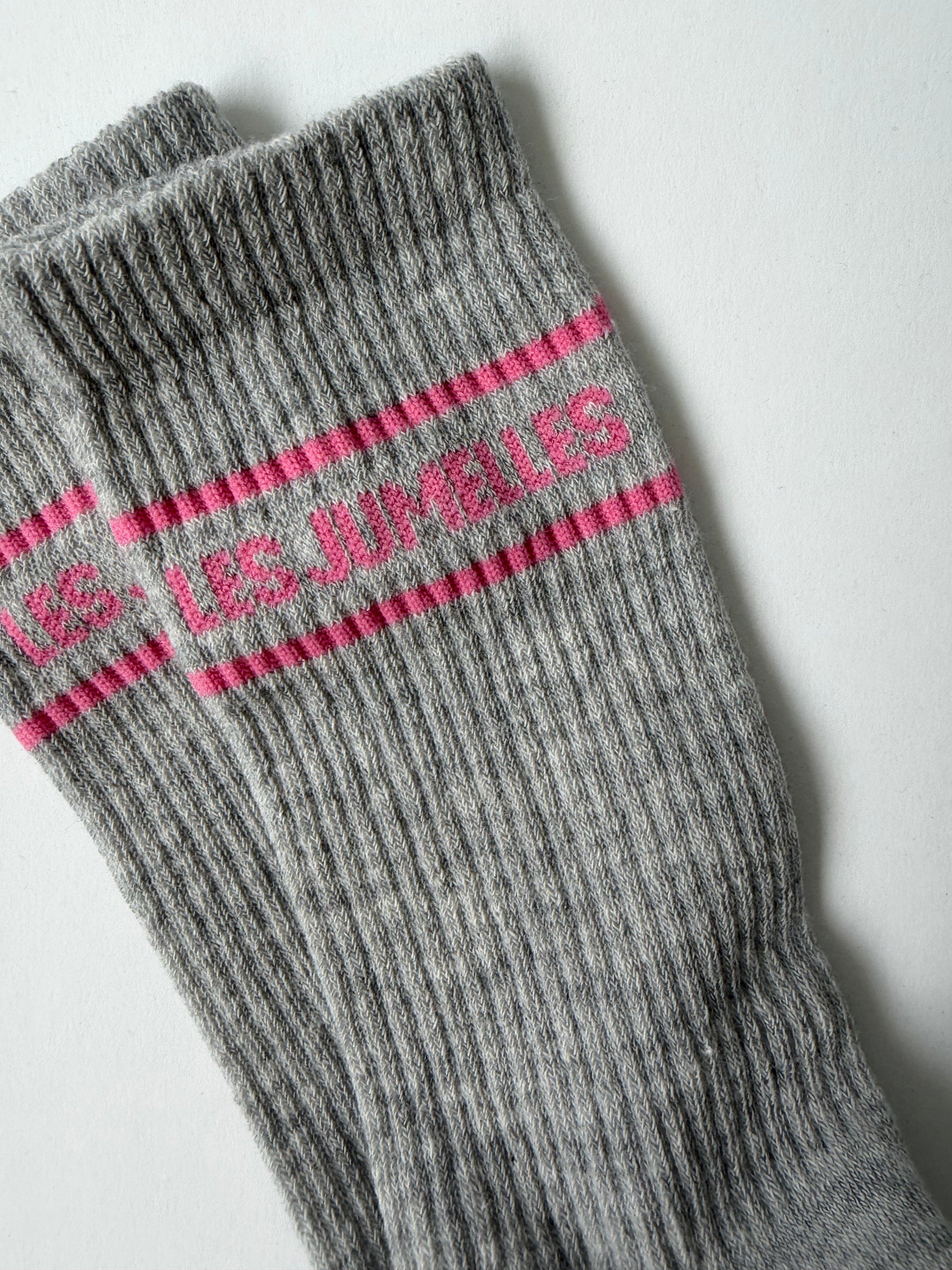 Fille à papa socks light grey/pink
