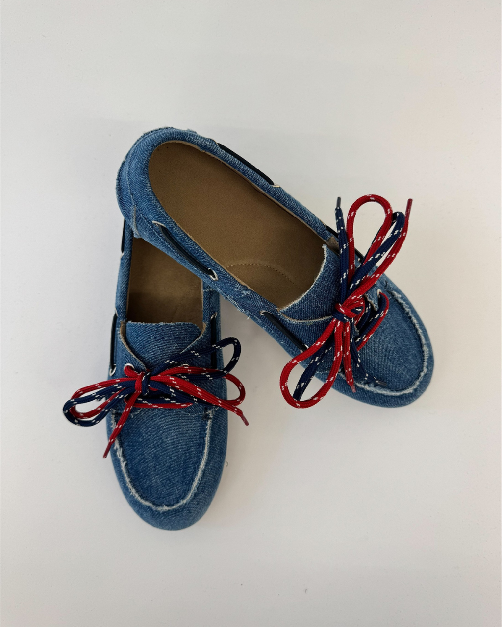 PAMarin loafers denim lace