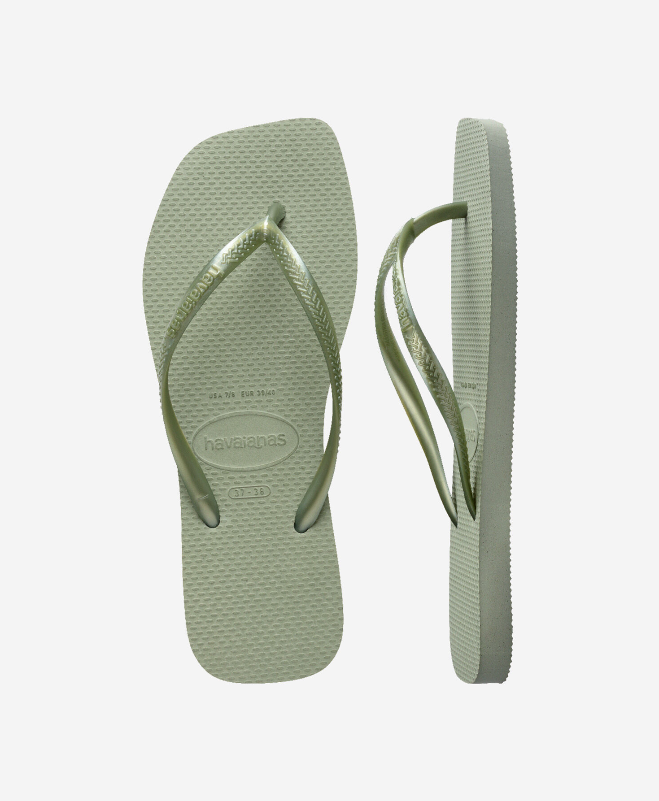 Havaianas slim fit square smoke green