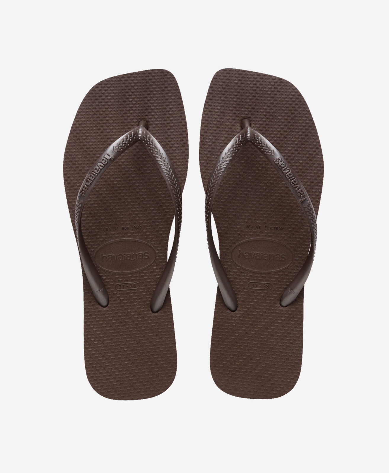 Havaianas slim fit square dark brown