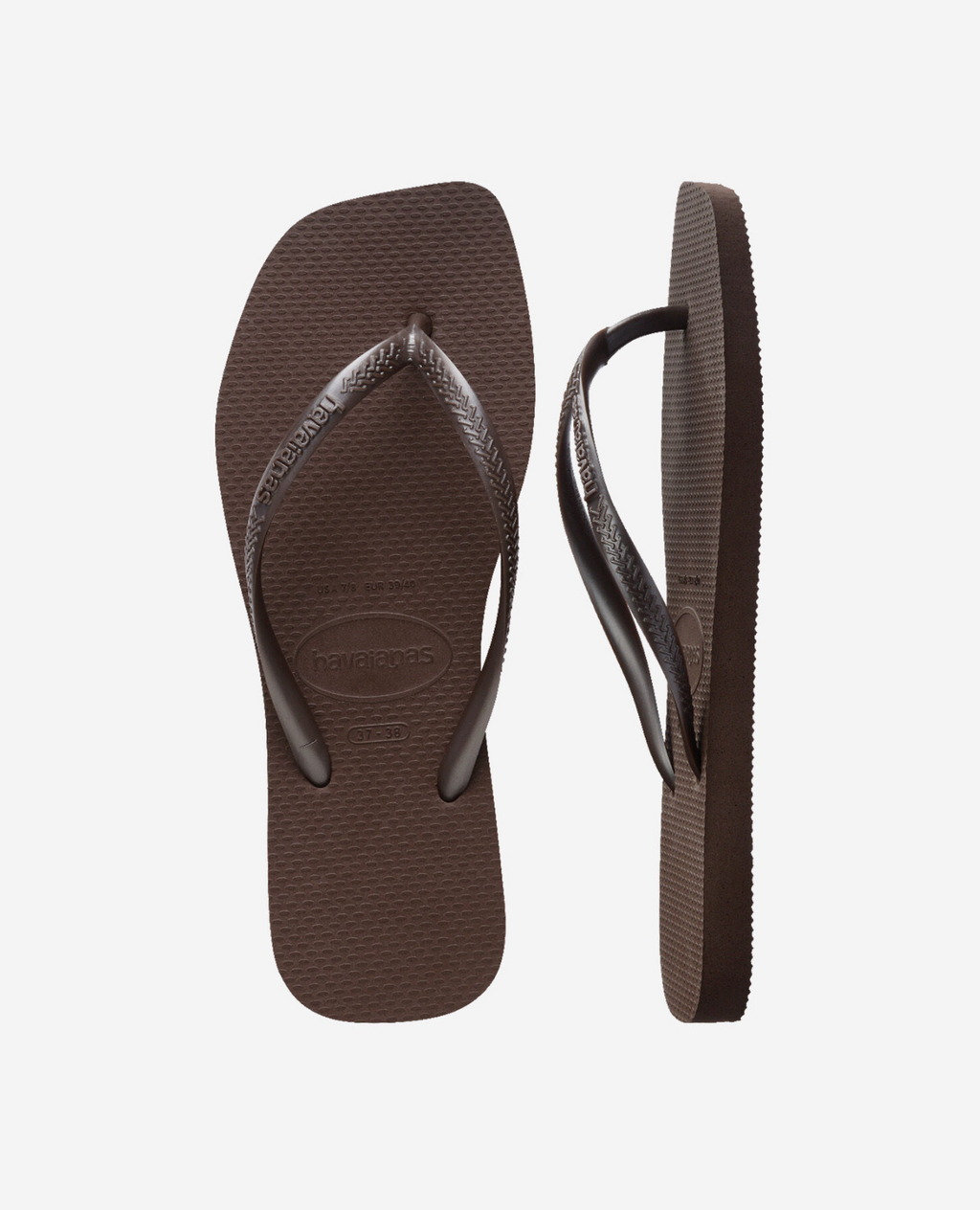 Havaianas slim fit square dark brown