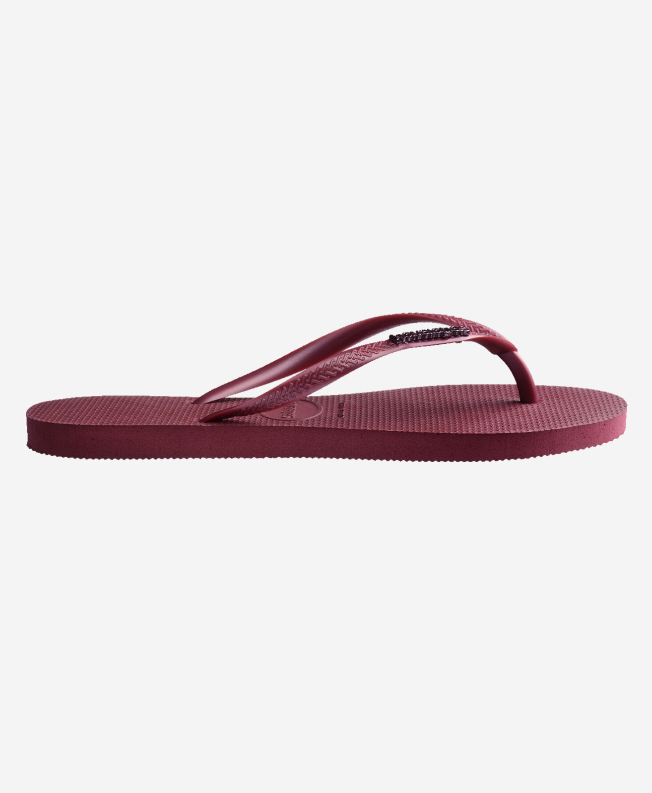 Havaianas slim fit logo metallic amaranth