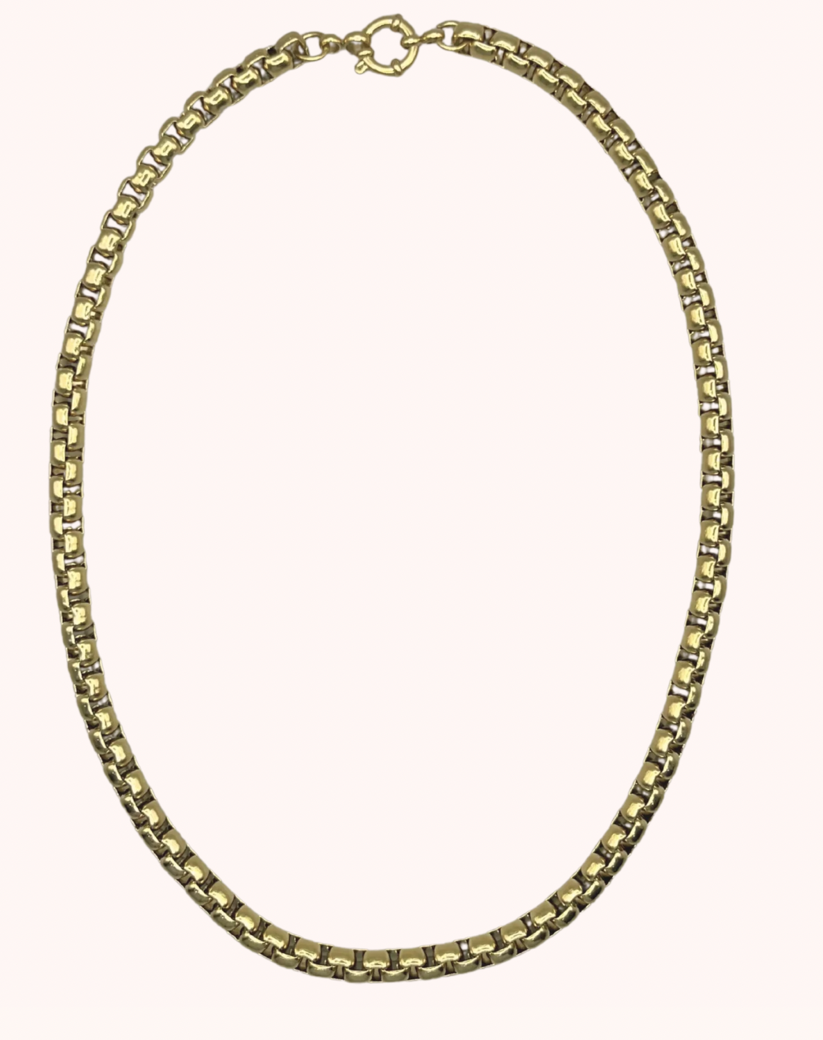 Golden chain necklace