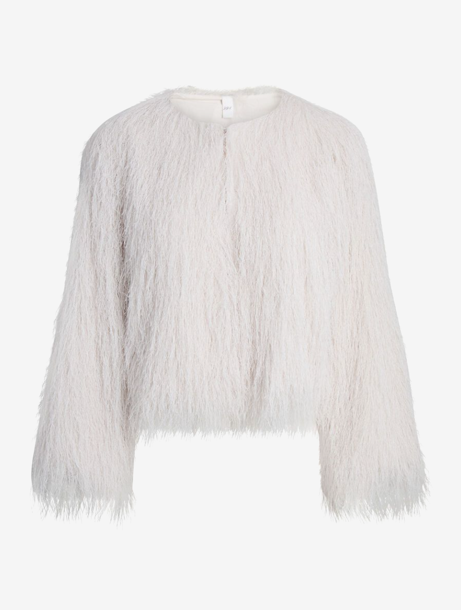 YASFrikke LS fringe jacket pristine