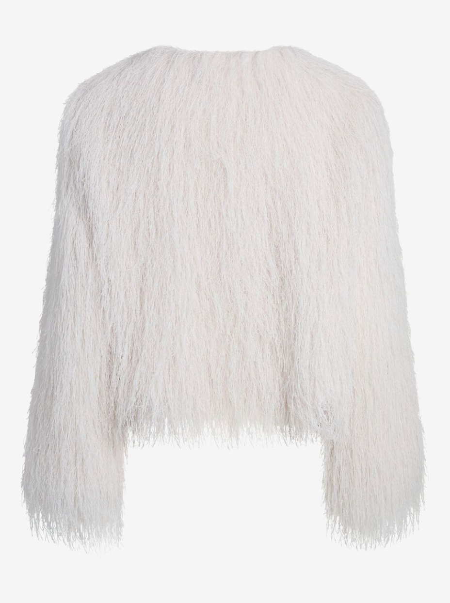 YASFrikke LS fringe jacket pristine
