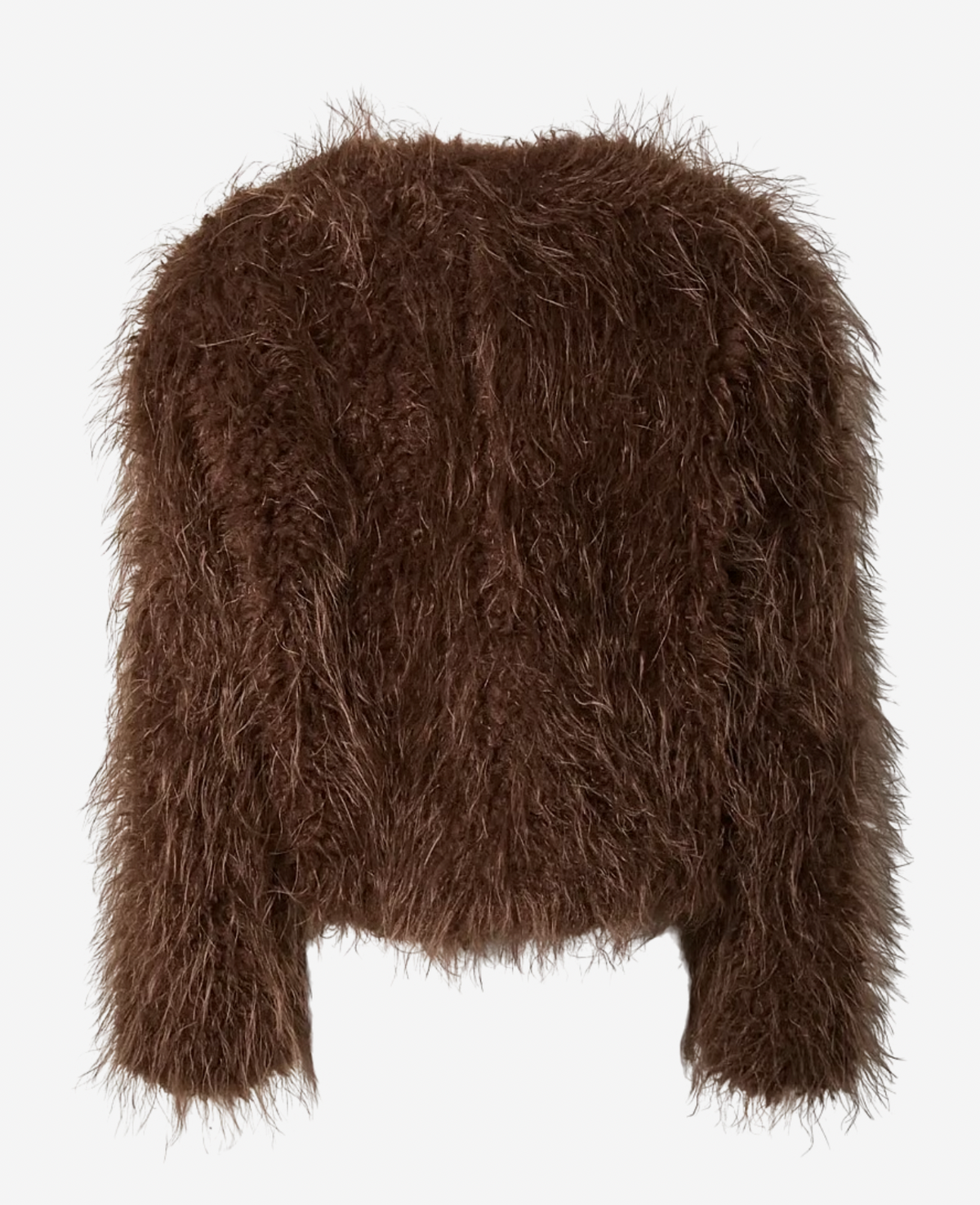 YASSarafina LS furry jacket walnut