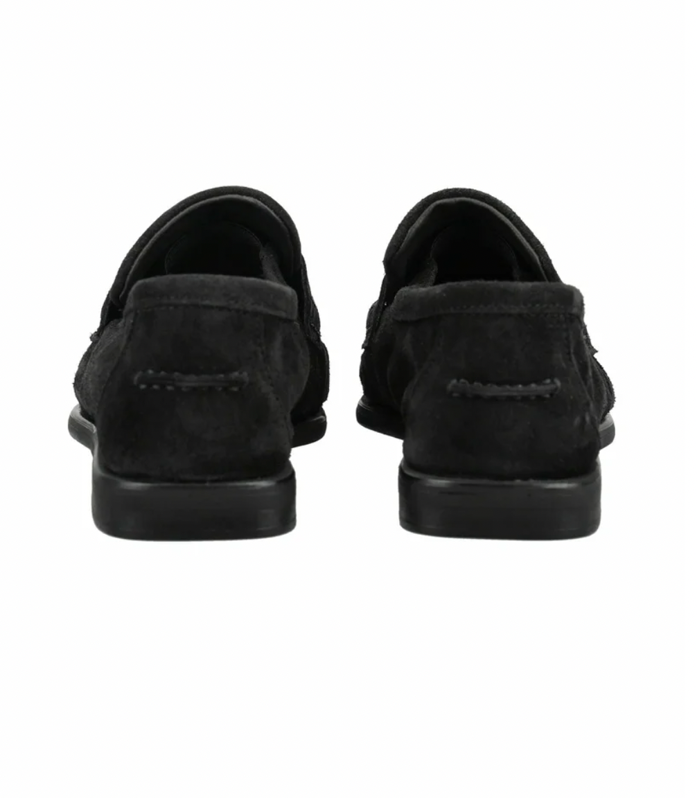 PAElmira suede loafers black suede