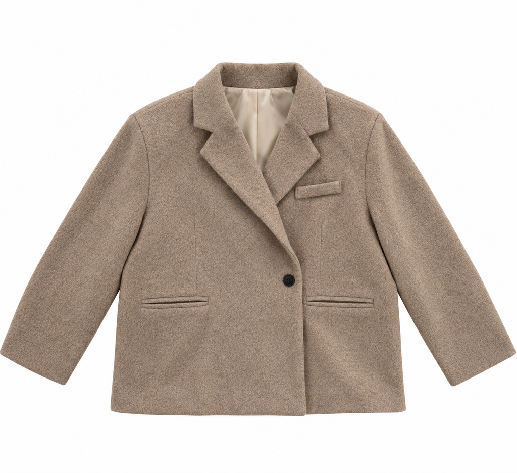 Giulia oversized blazer beige melange