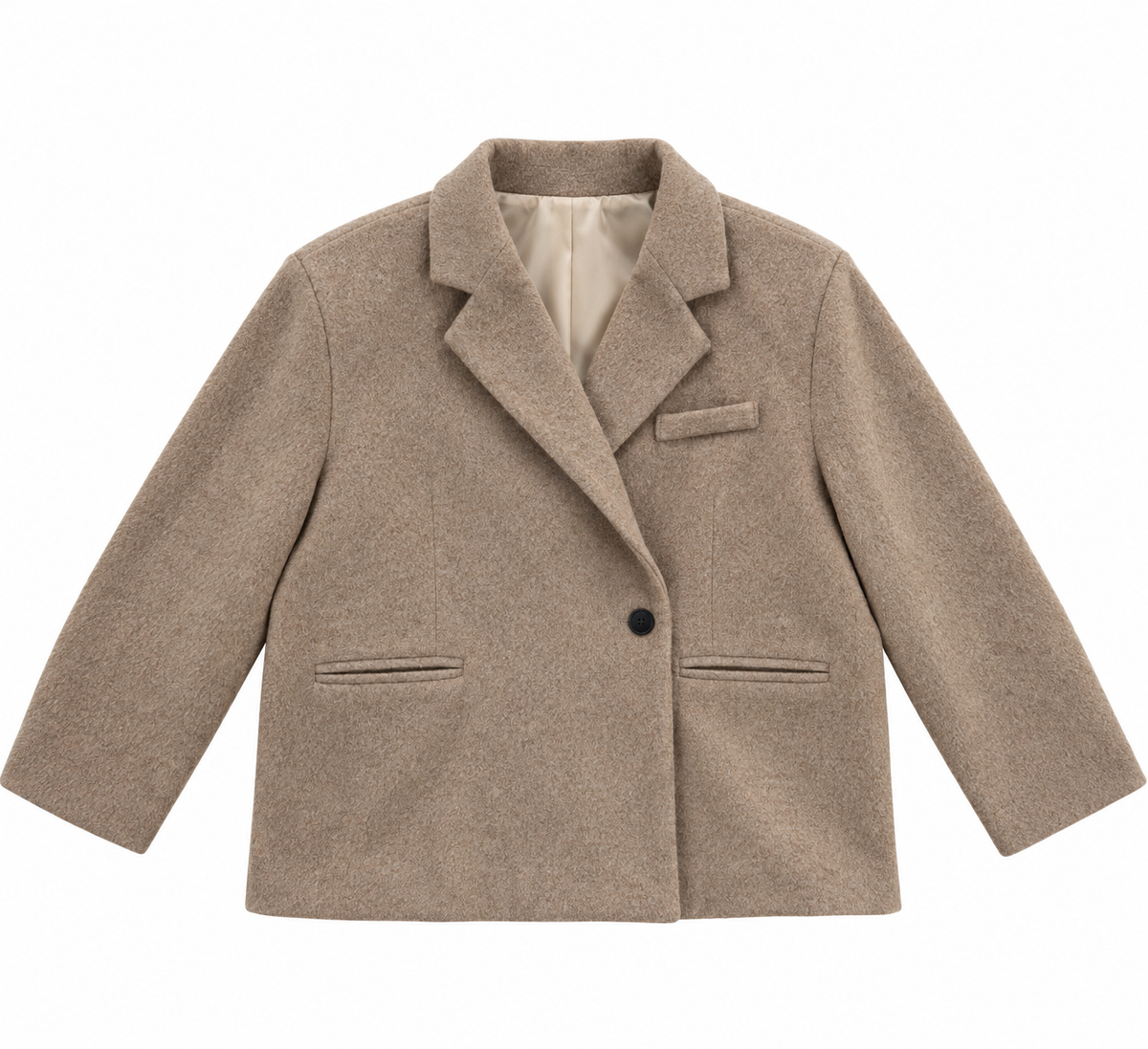Giulia oversized blazer beige melange