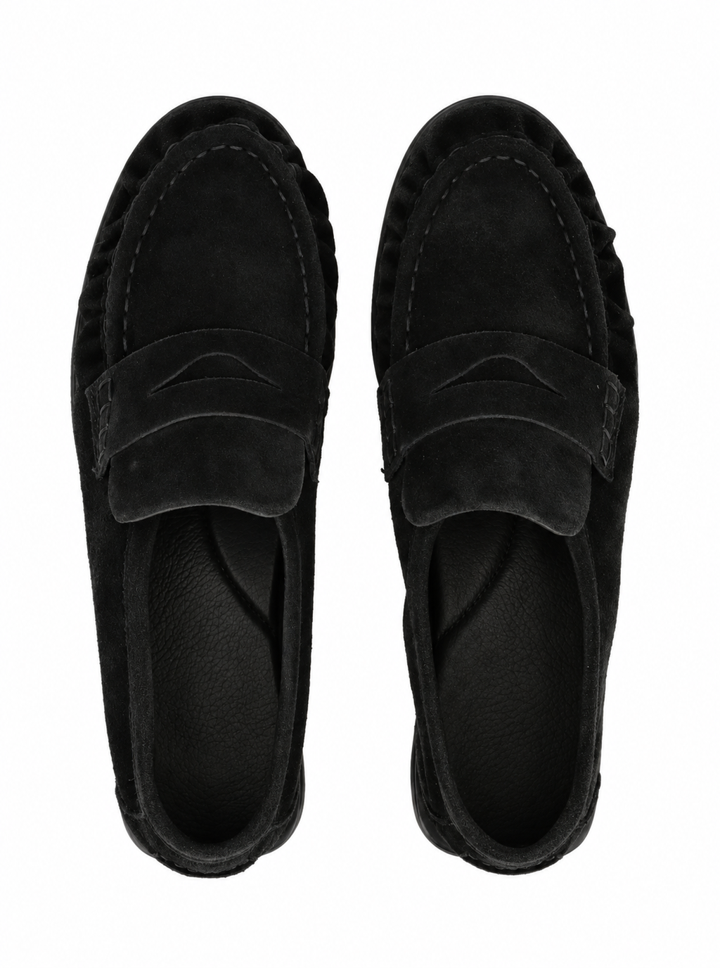 PAElmira suede loafers black suede