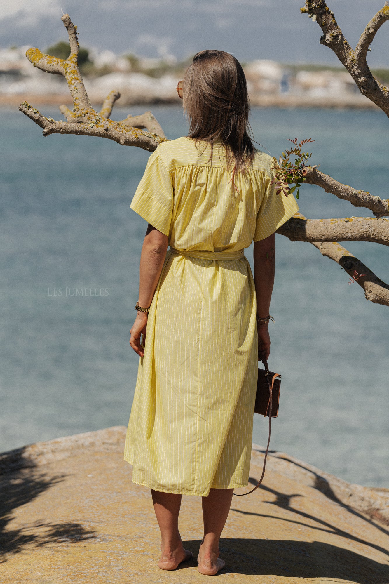 Esmee striped maxi dress yellow