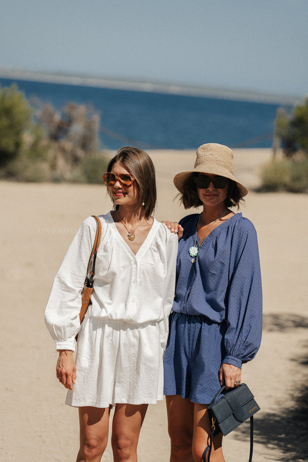 Blouse Juliette coton jean bleu