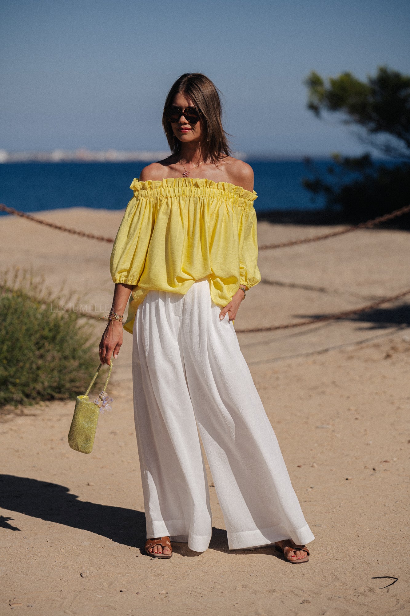 Anabel off shoulder blouse yellow