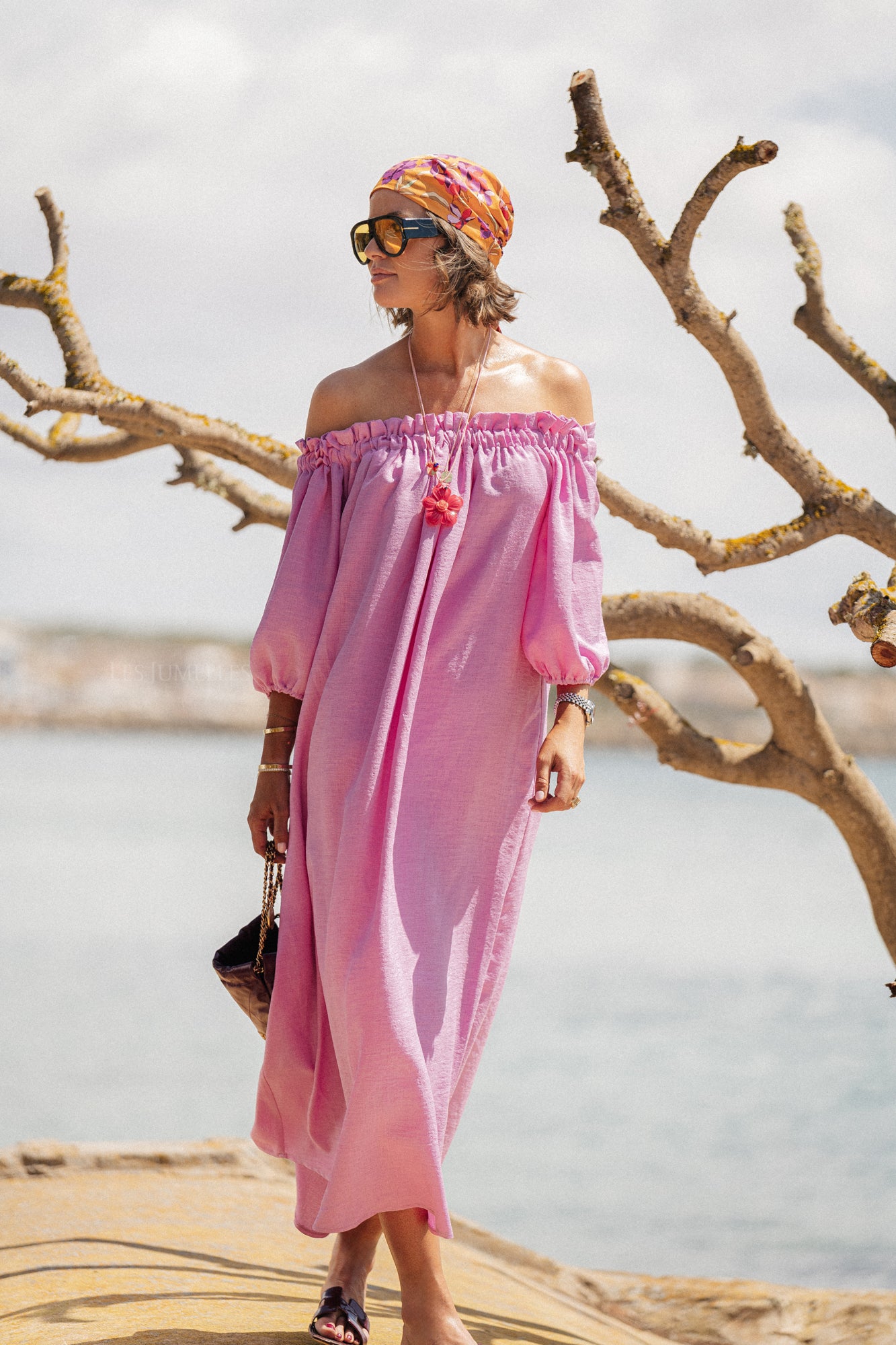 Tracy maxi-jurk orchid