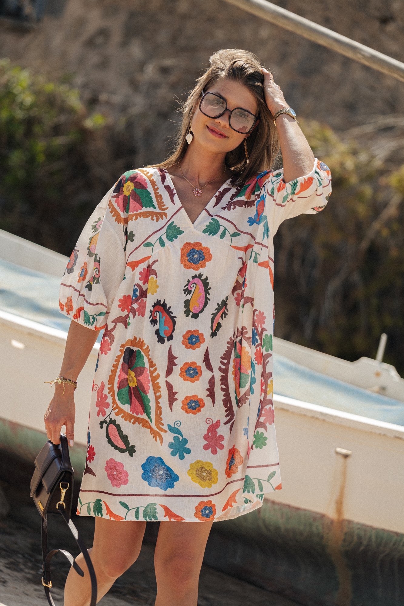 Giulia jurk met print multicolor