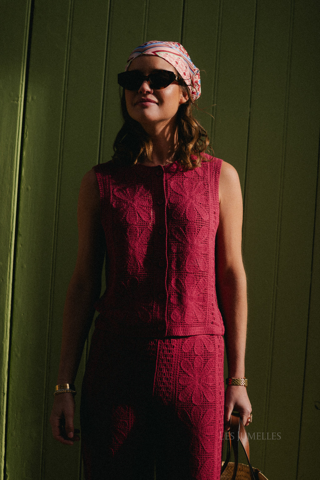 Silvy crochet top mauvewood