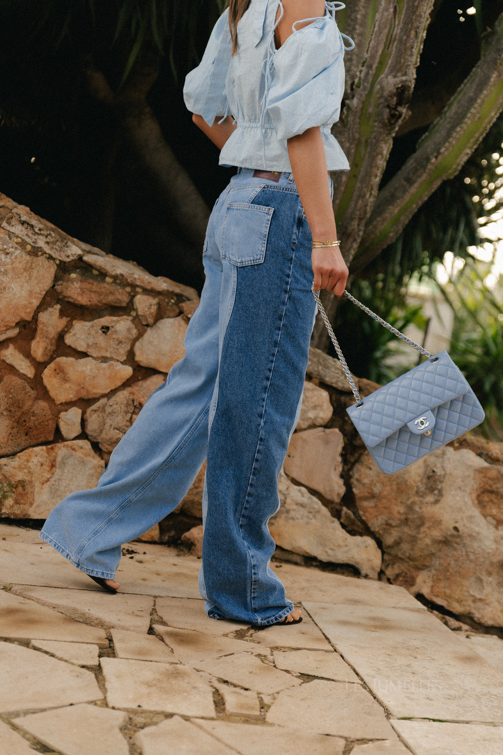 Yve Hose hell-/mittelblau