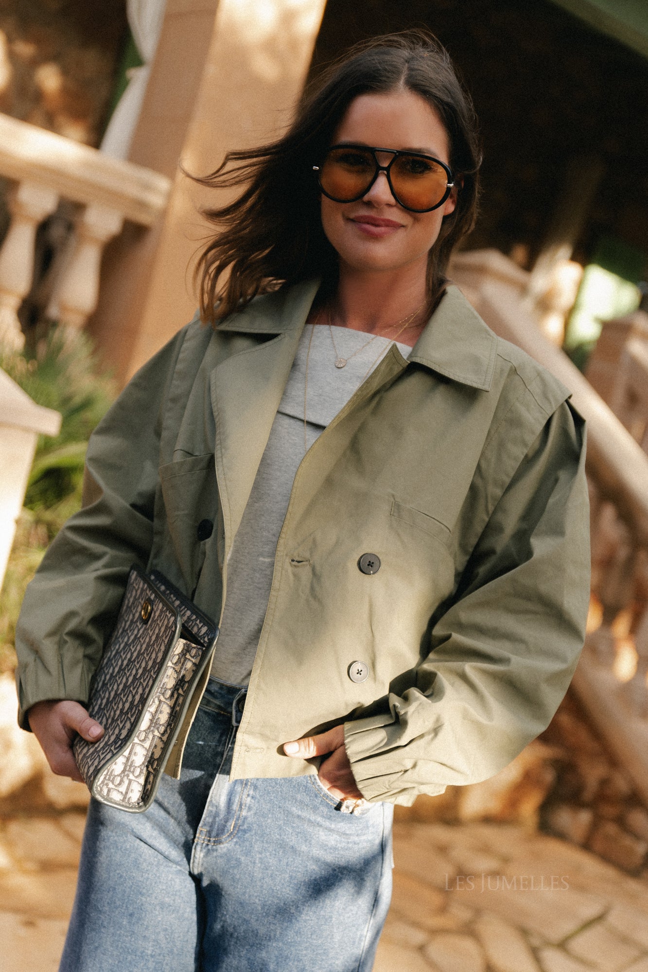 SLFSutton Casual Bomber Deep Lichen Green