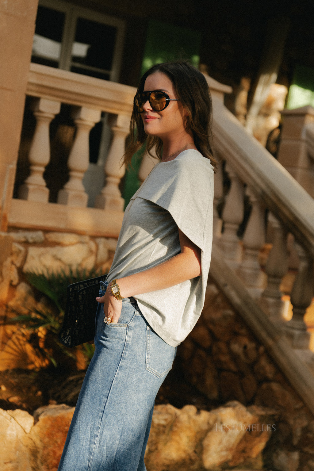 Noemie T-shirt grijs