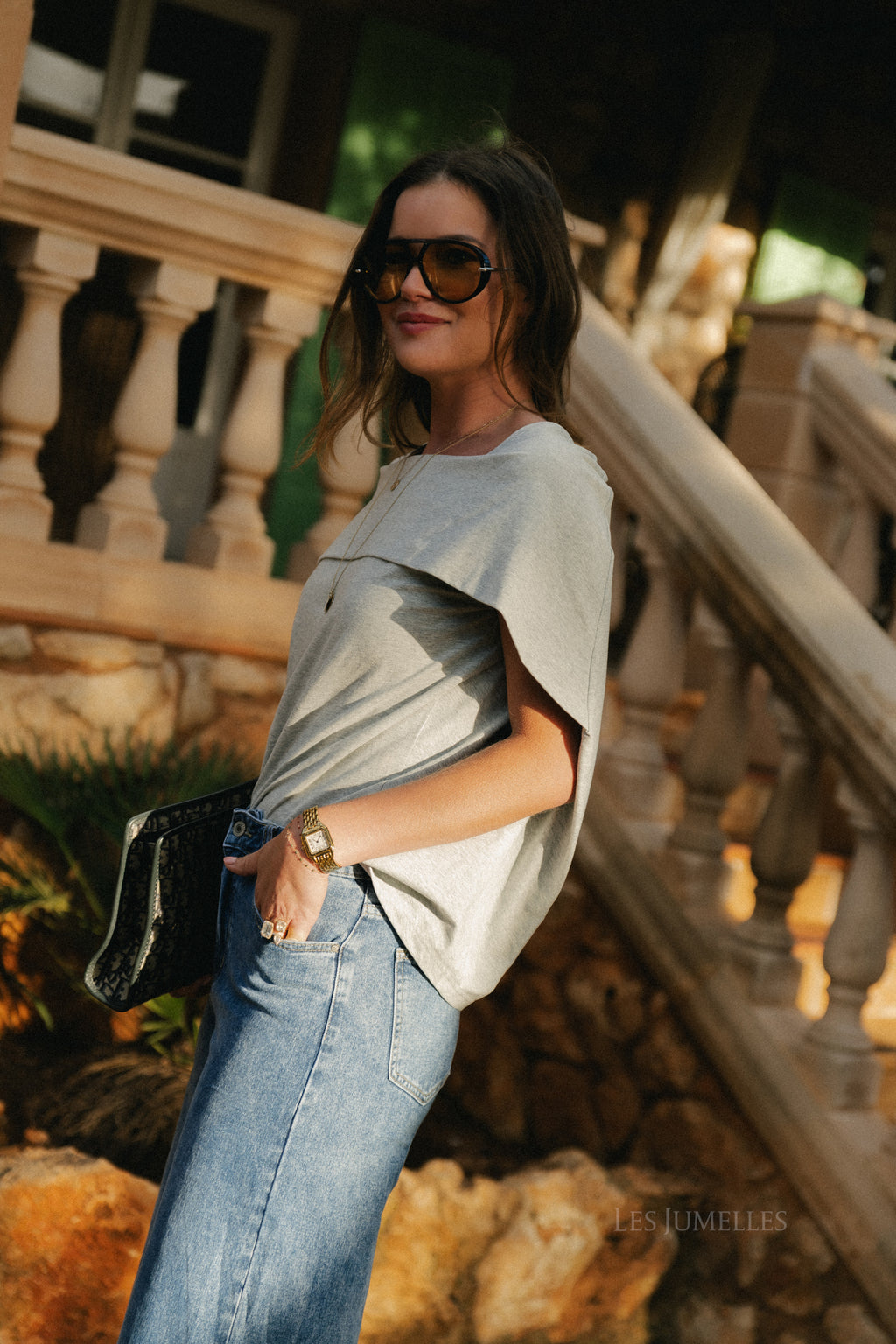 Noemie T-shirt grijs