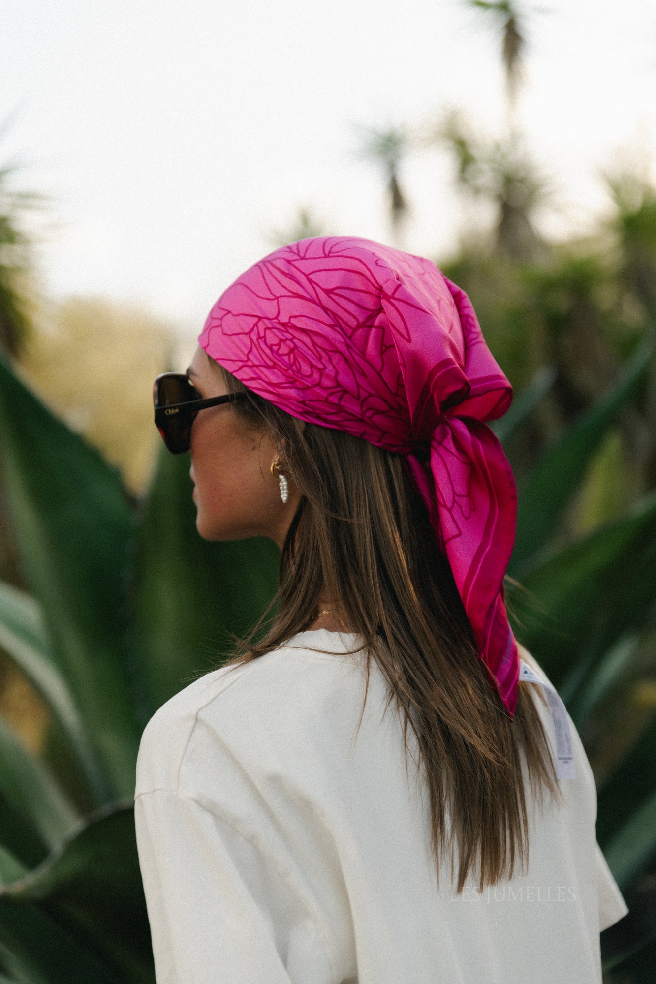 Stencia tulp sia sjaal roze