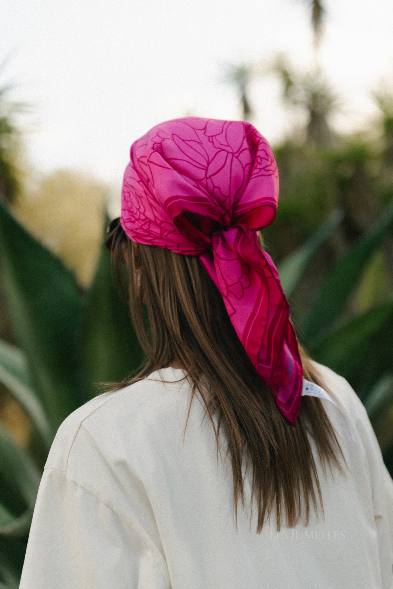 Stencia tulp sia sjaal roze