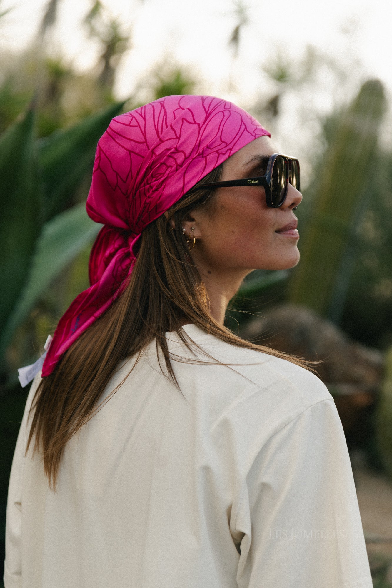 Stencia tulp sia sjaal roze