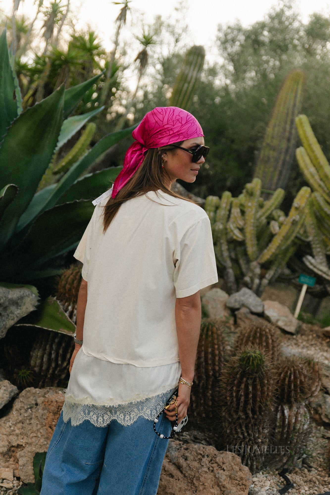 Martha kanten shirt lichtbeige