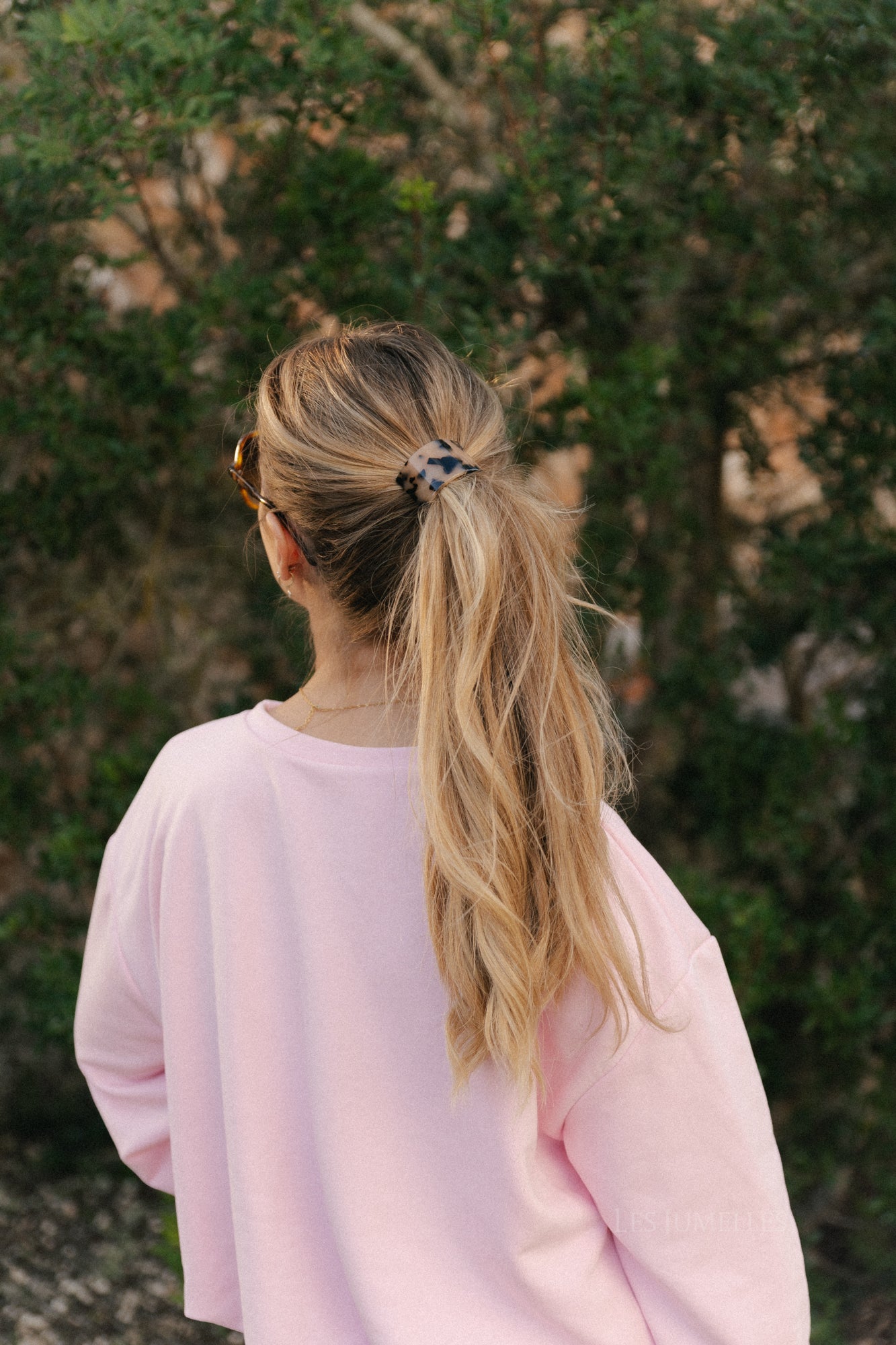 Tortoise Haarmanschette mit Elastik – Beige