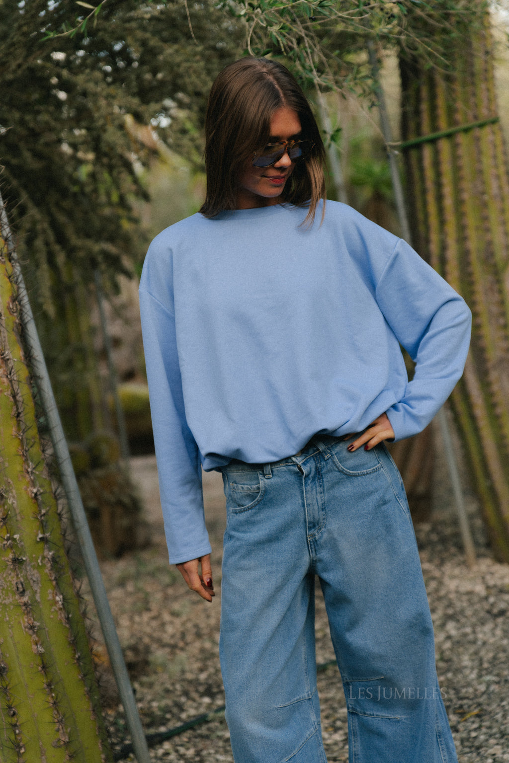Syrah sweater sky blue