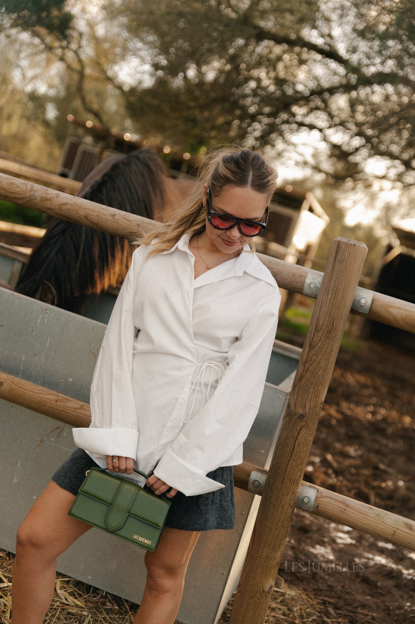 Daphne wikkelblouse ecru