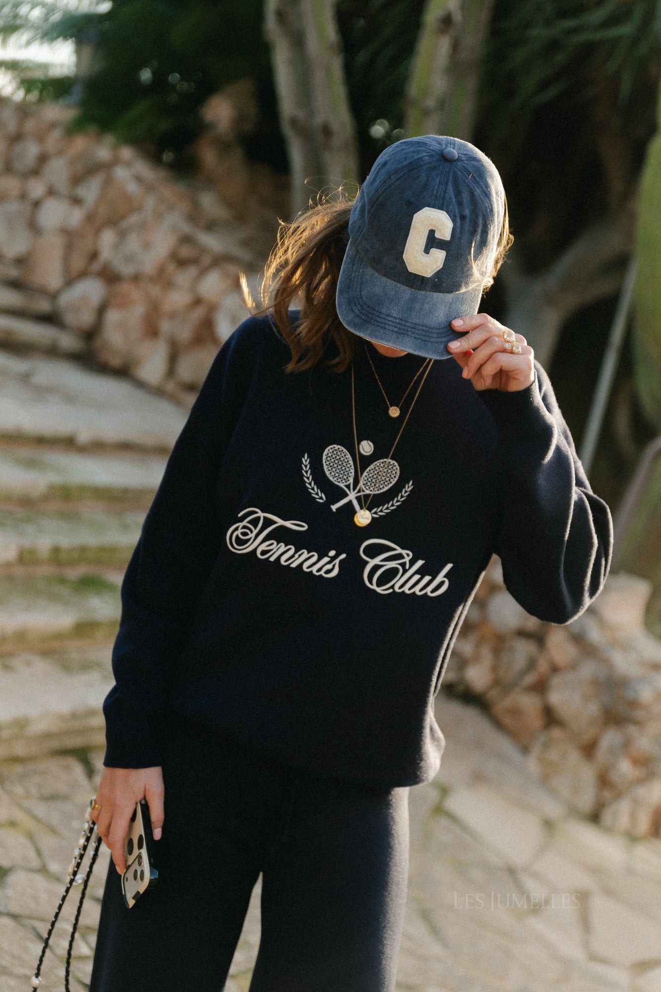 Tennis Club trui marineblauw